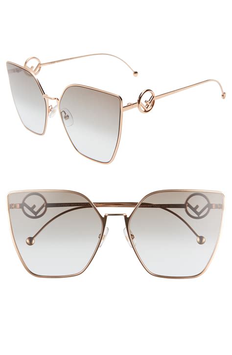 fendi oversize reflective sunglasses|fendi sunglasses nordstrom.